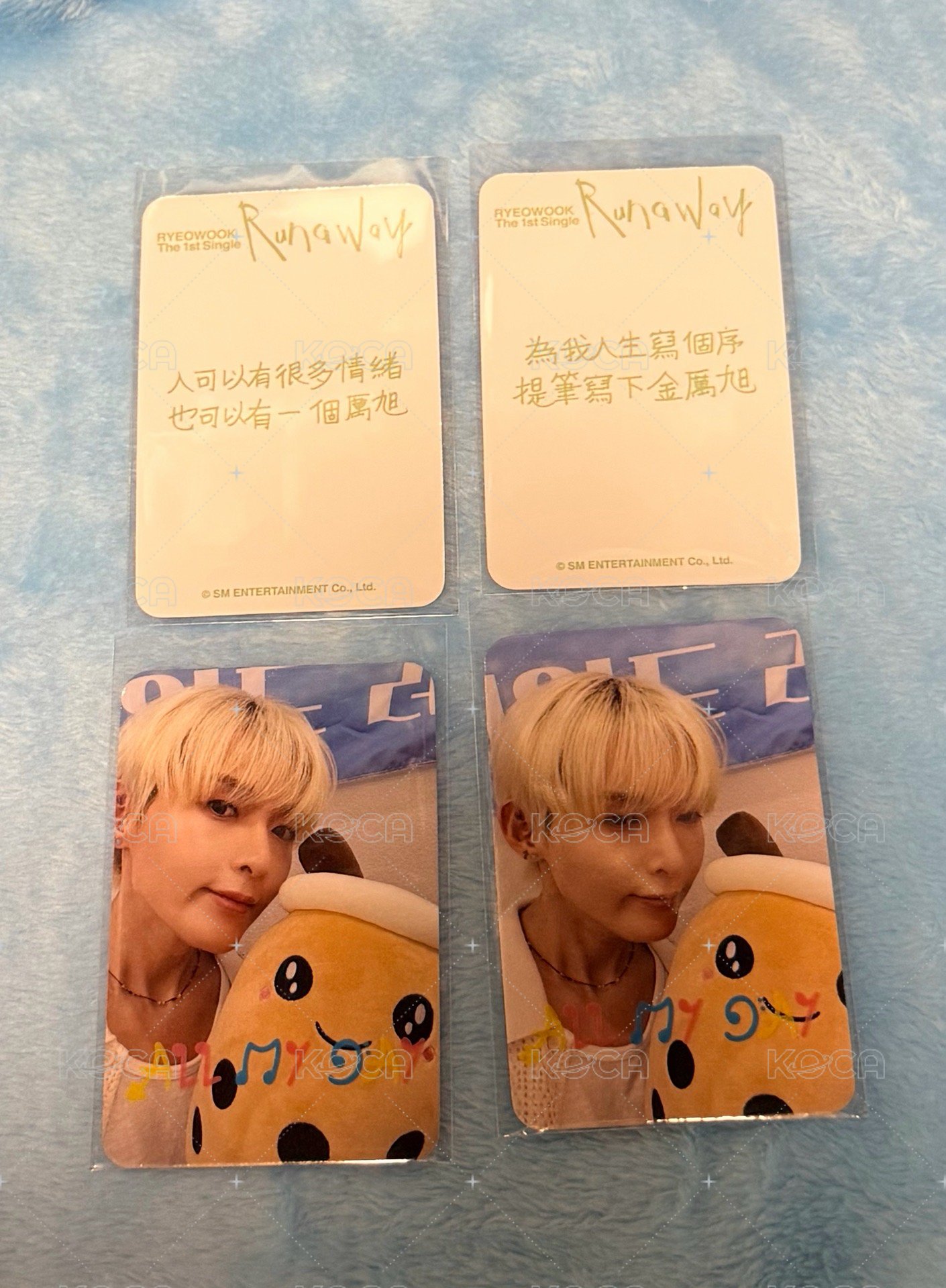 台北簽售兩張卡兩張未拆韓單