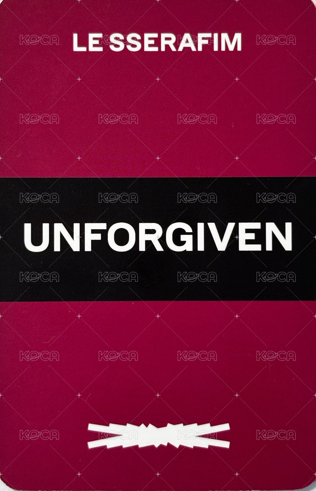 UNFORGIVEN ny 特典卡  背面