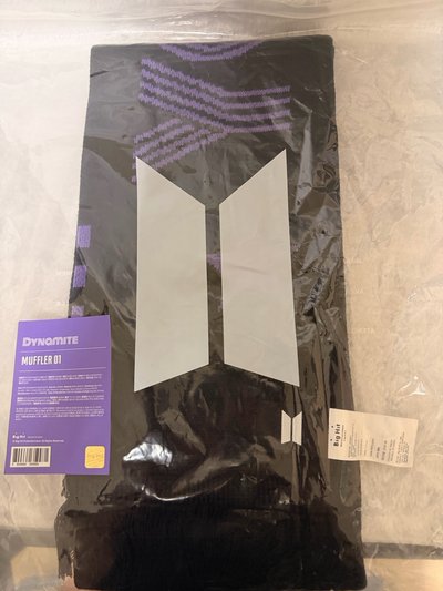 💜【官方正版｜DYNAMITE 限定】BTS [DYNAMITE] MUFFLER 01 經典圍巾 競標 💜