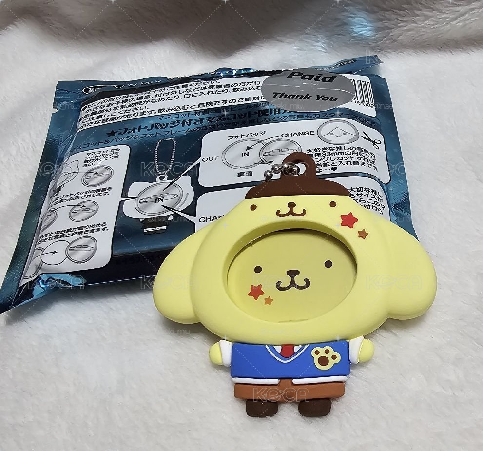三麗鷗 制服換臉別針吊飾 布丁狗