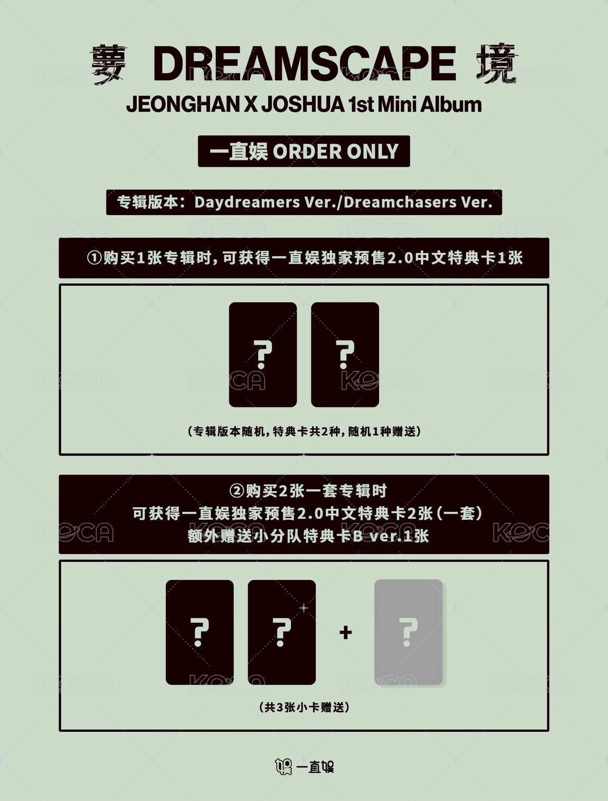 ‘DREAMSCAPE’ yzy 2.0 分隊卡B ver. 特典卡 PB ver. 背面