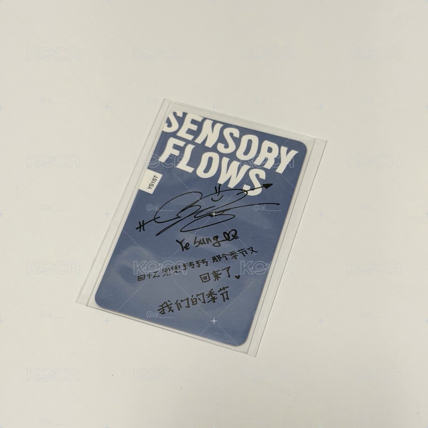 SUPER JUNIOR 藝聲 Sensory Flows Day 1 Ver. 專輯小卡