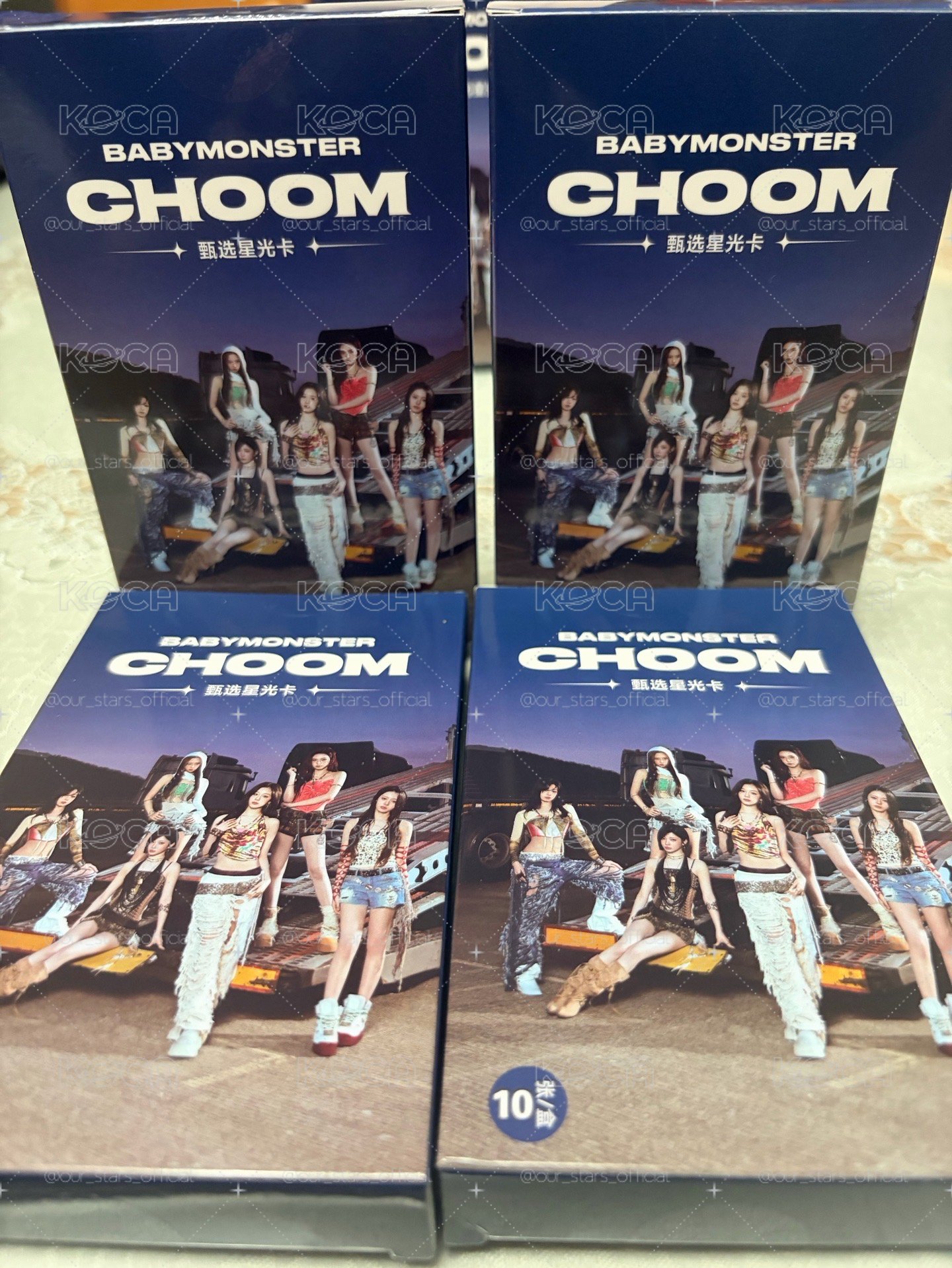 BABYMONSTER 中國 官方 CHOOM 星光卡 小卡