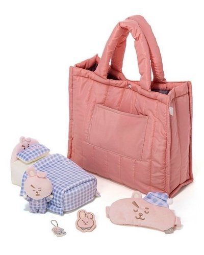 COOKY 袋子套裝 🐰   包含：袋子、吊飾娃娃、小床造型紙巾盒、眼罩、徽章、吊飾