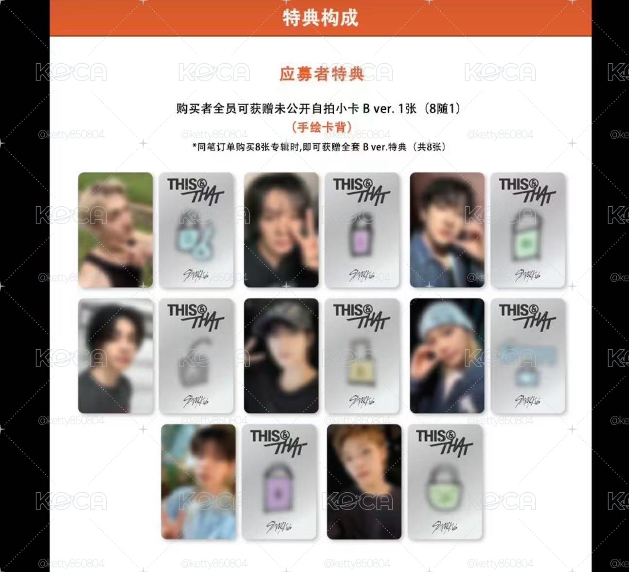 StrayKids SR佛山2.0 簽售卡