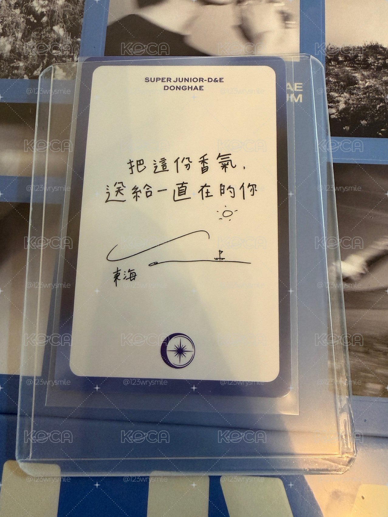 東海香水小卡手寫卡