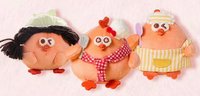 MINISO 吊娃 dundun雞三聯掛件