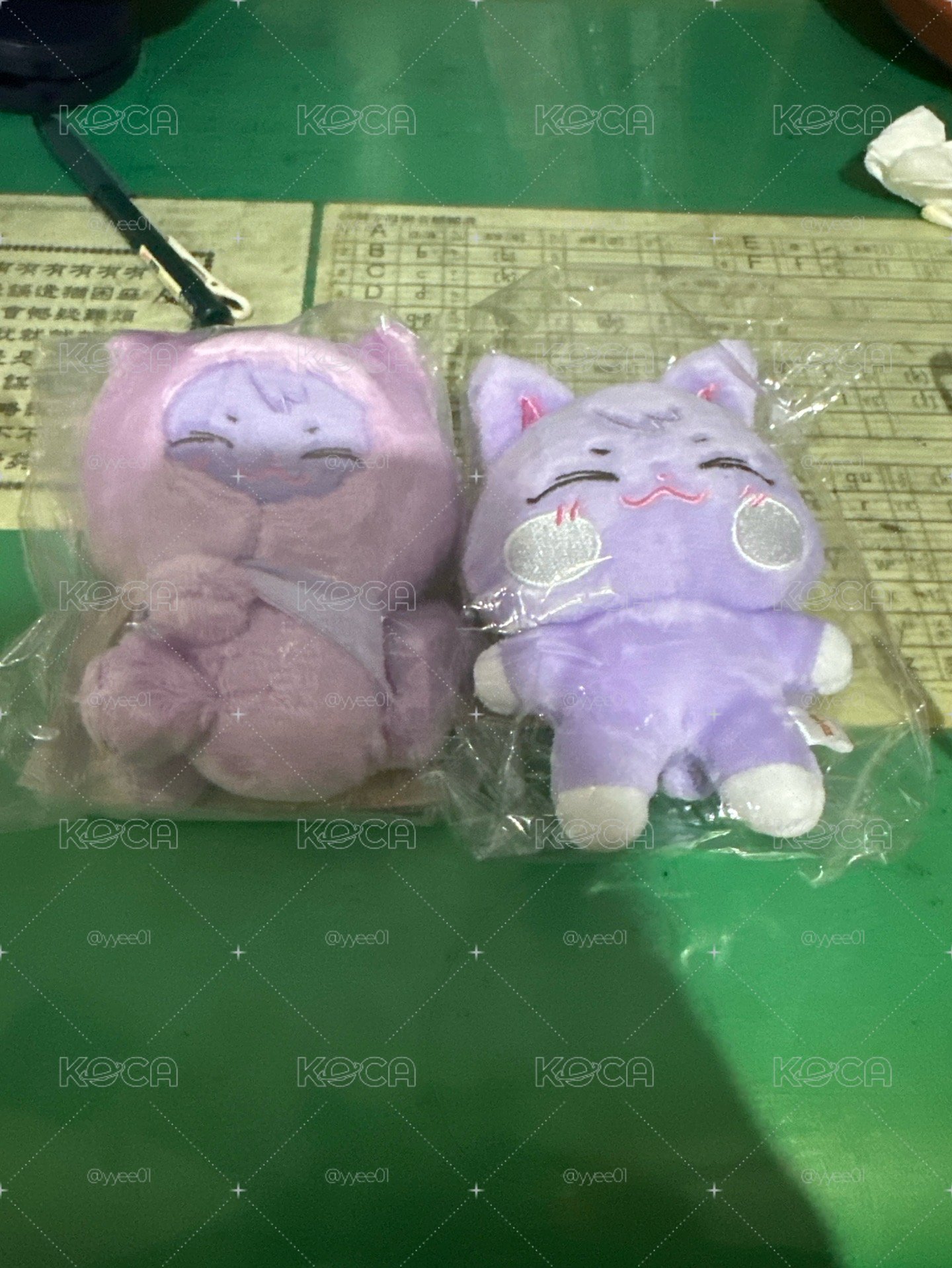 Ateez ANITEEZ IN ILLUSION PLUSH KEYRING+ TINY PLUSH KEYRING