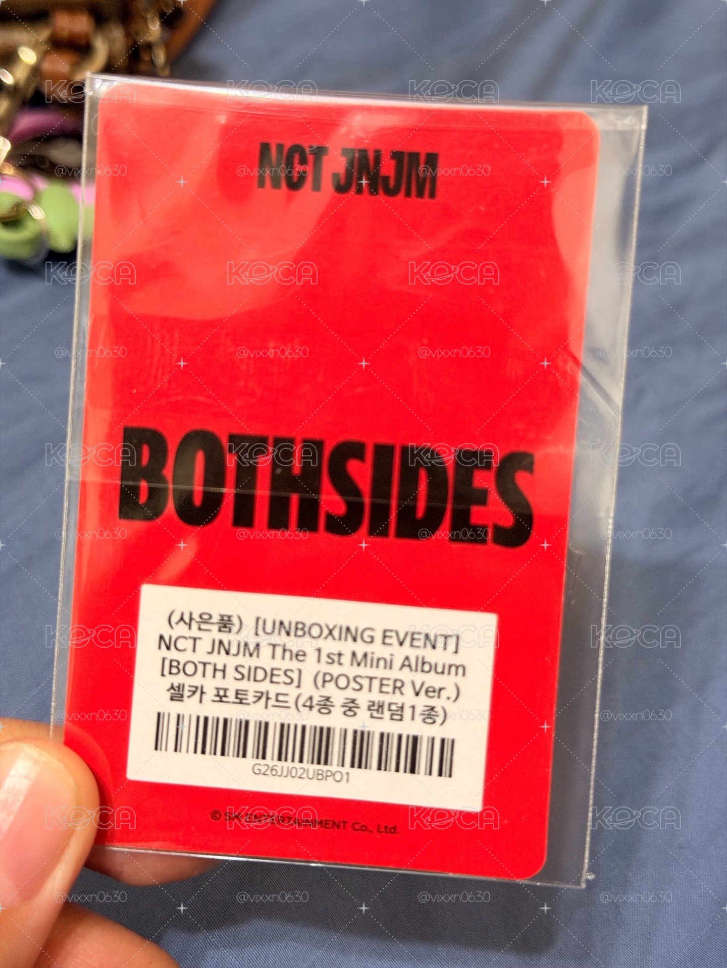 NCT JNJM BOTHSIDES JENO直播小卡