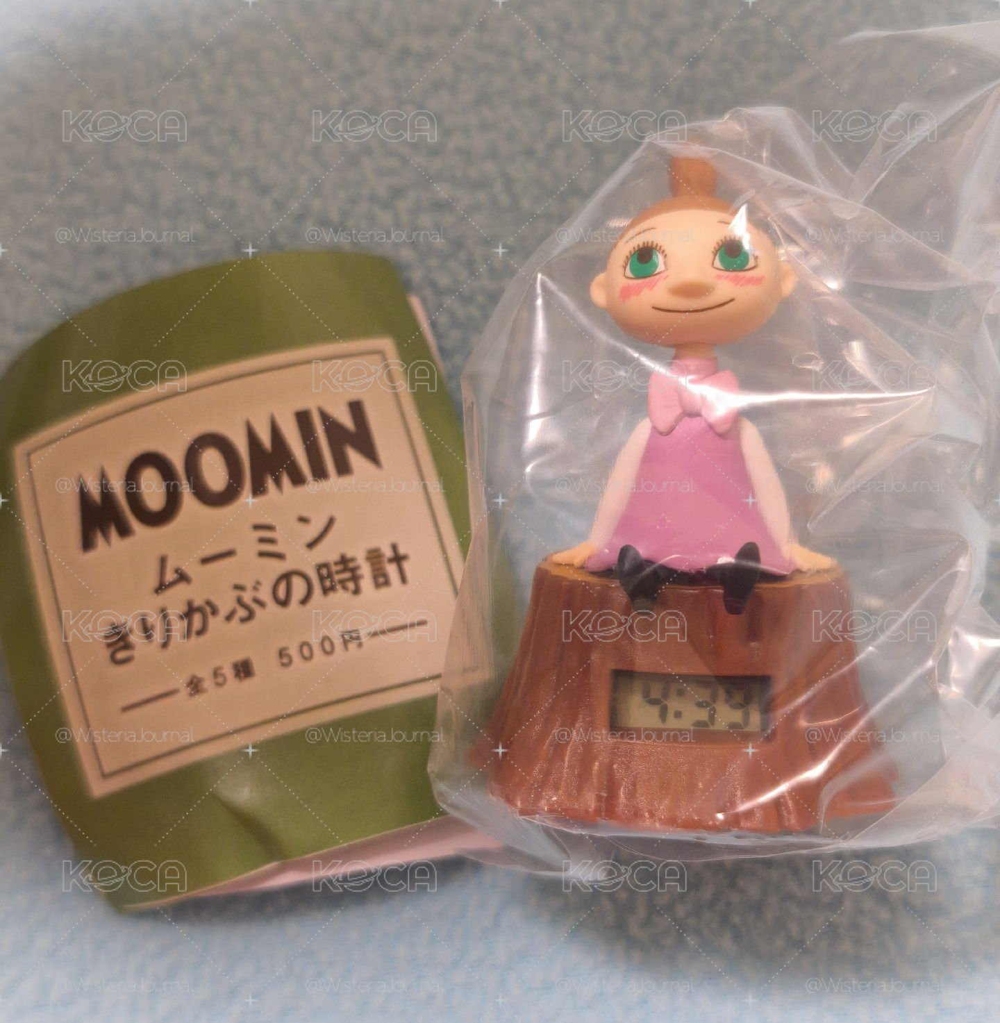 <全新扭蛋> MOOMIN 樹樁造型鐘 美娜