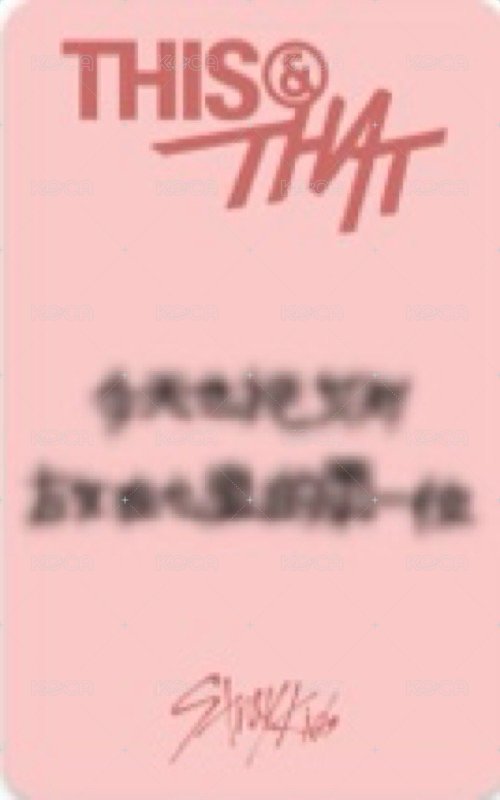 THIS & THAT sr 佛山線下3.0 簽售卡  背面