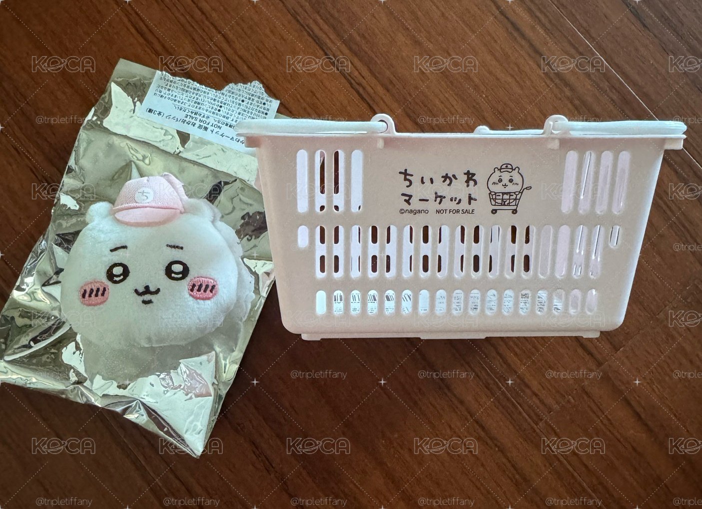 吉伊卡哇 特典 吉伊快遞員毛絨徽章+購物籃 合售
