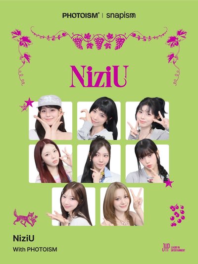 NiziU X photoism X snapism 人生四格卡 貼紙 代印