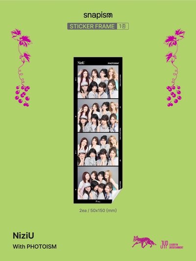 NiziU X photoism X snapism 人生四格卡 貼紙 代印