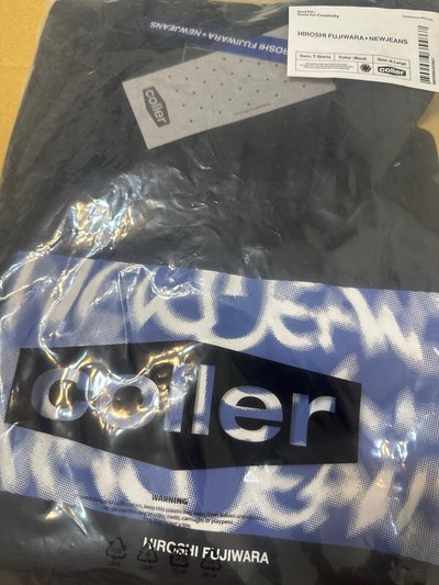［現貨］NEW JEANS Supernatural 快閃 藤原浩聯名T-shirt XL size (全新未拆）