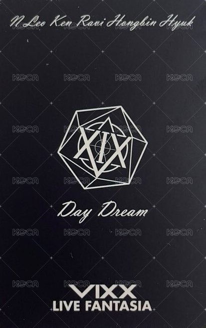 2017演唱會《白日夢》 Merch card  Back