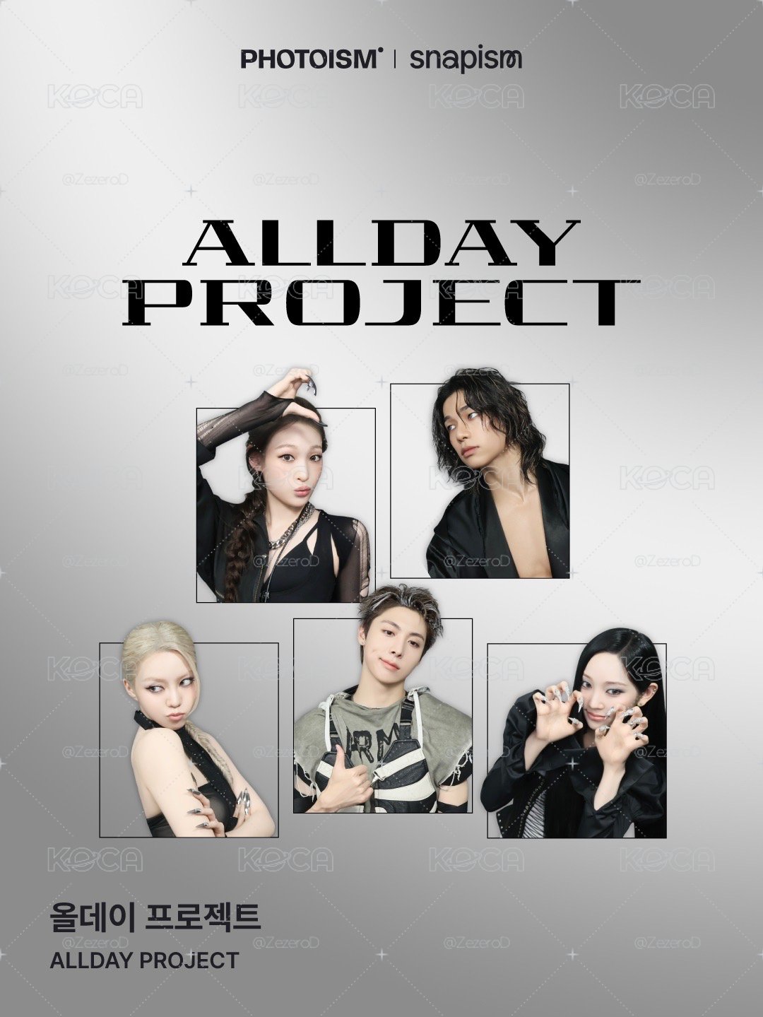 ALLDAY PROJECT CRASH X snapism X photoism 人生四格卡 代印
