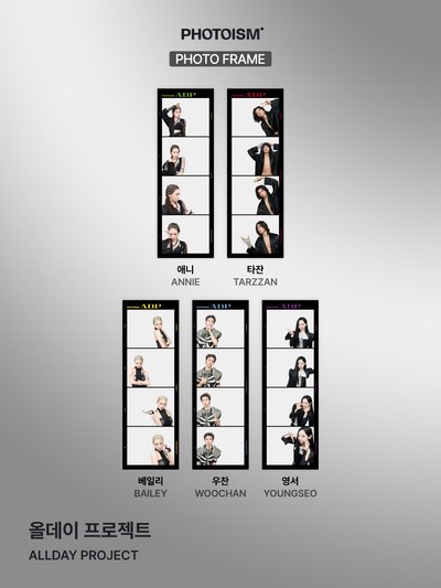 ALLDAY PROJECT X snapism X photoism 人生四格卡 代印