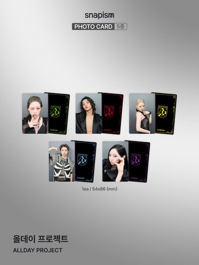 ALLDAY PROJECT X snapism X photoism 人生四格卡 代印