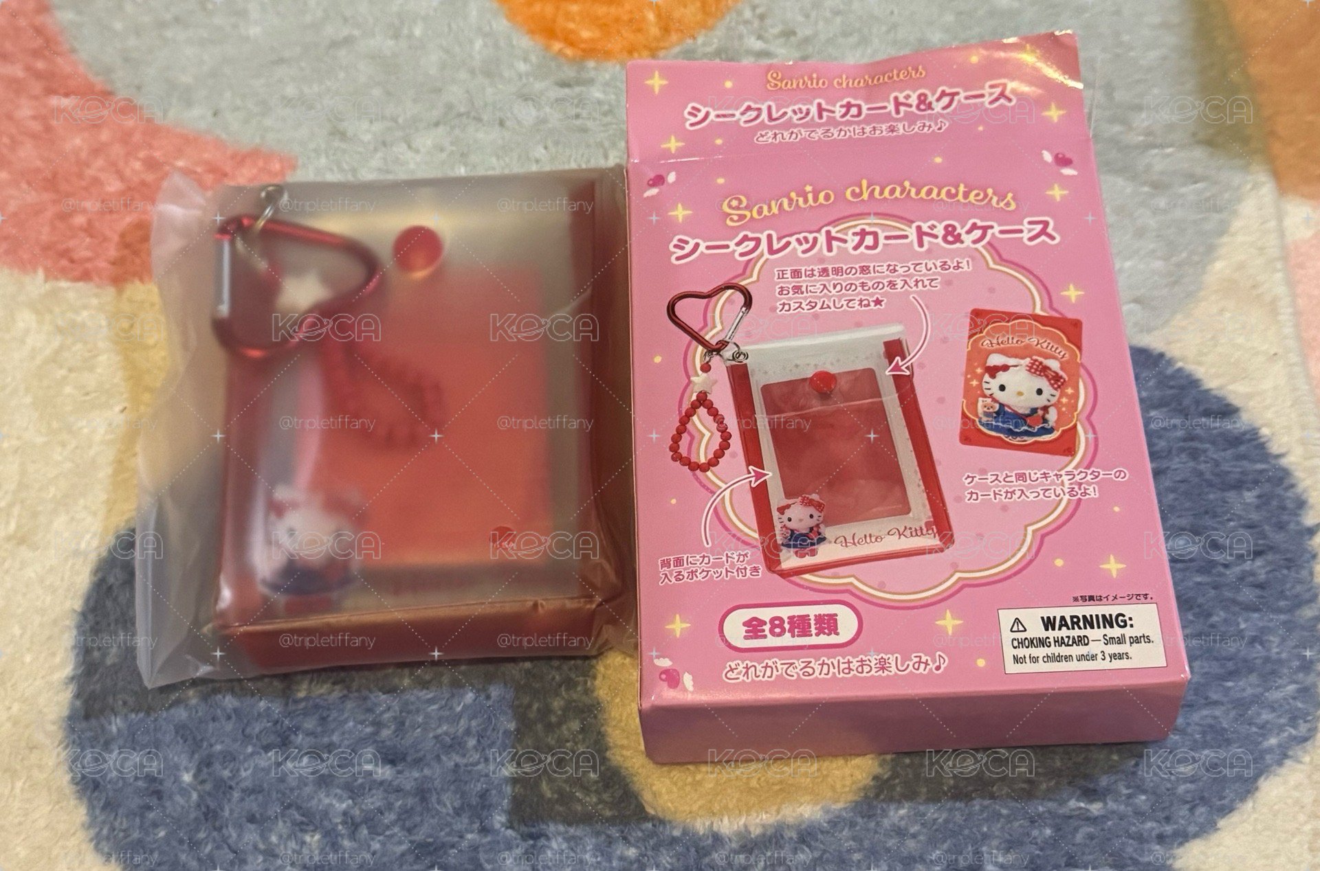 三麗鷗PVC展示小卡小娃小包 hellokitty款