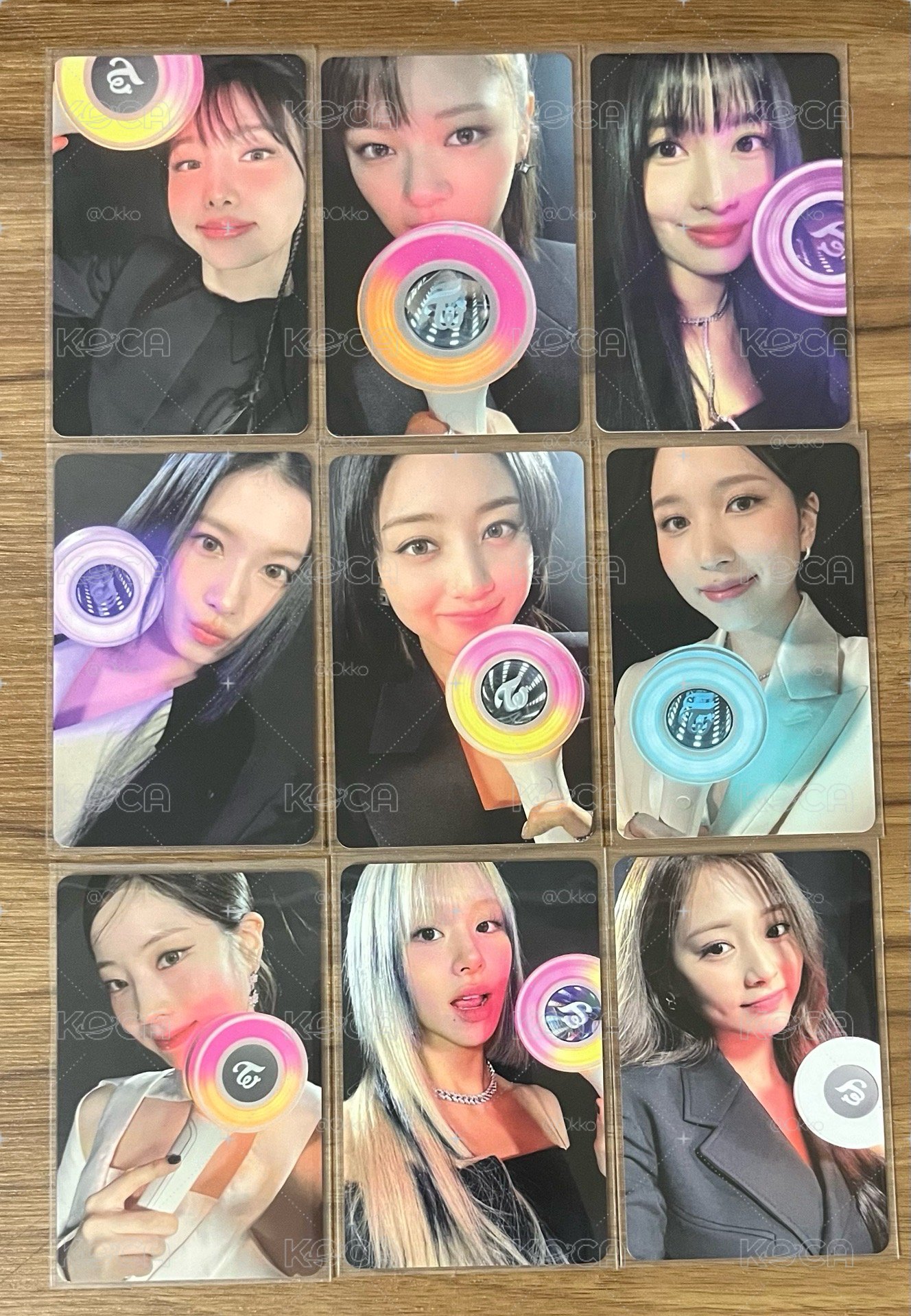 TWICE 手燈卡全套
