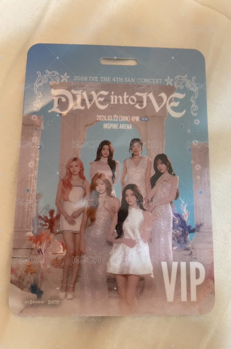26'FC IVE2026韓國演唱會票卡 Tickets  Back