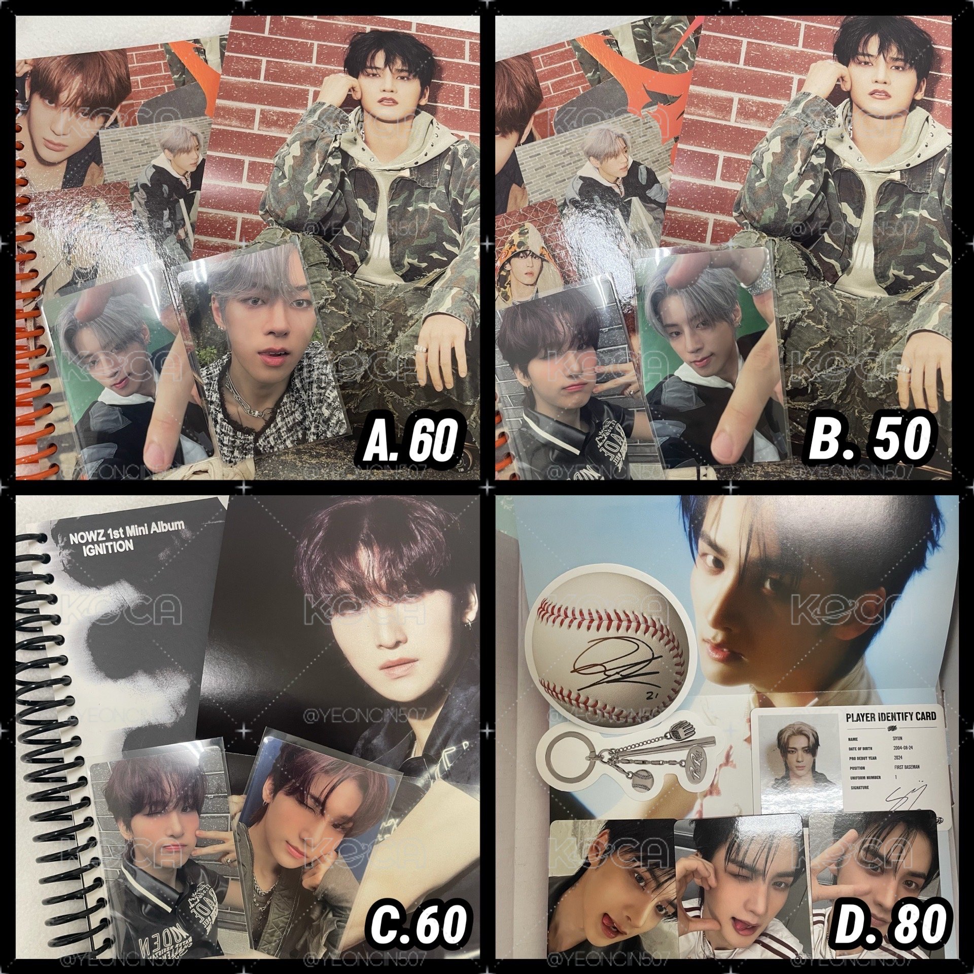 NOWZ🩶FANME 台北簽售特典卡、入場卡、IGNITION/PlayBall專輯