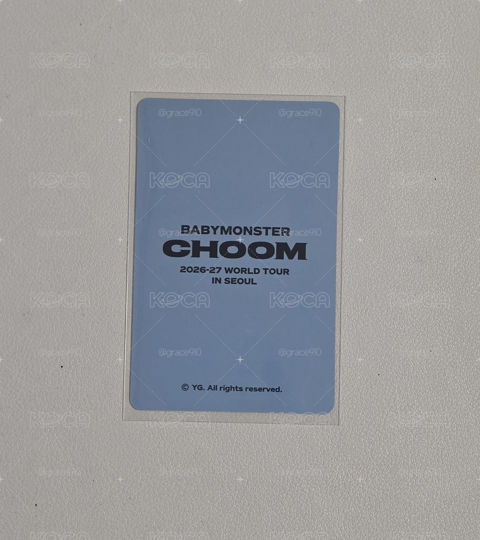 首爾場週滿額卡 茶（有微損）
