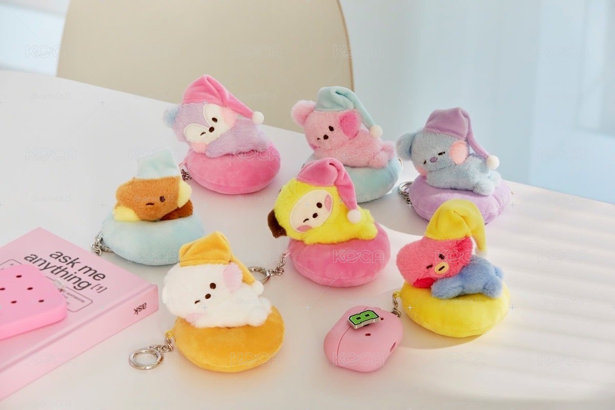 bt21午睡系列吊飾