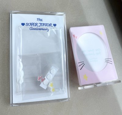 SJ 絕版物 19週年 壓克力立牌 希澈 粉紅貓貓框