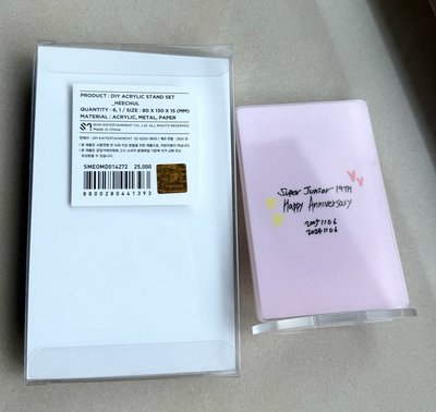 SJ 絕版物 19週年 壓克力立牌 希澈 粉紅貓貓框
