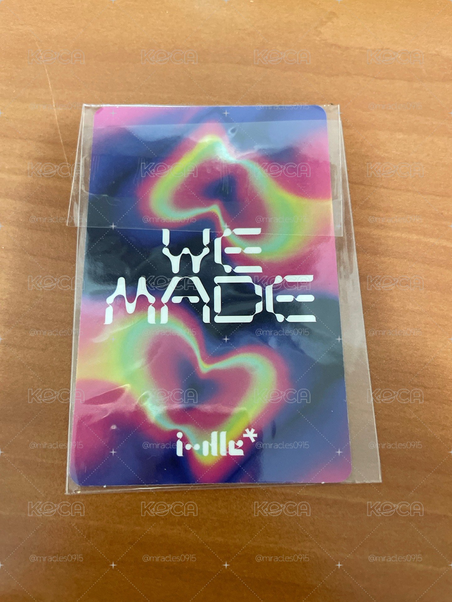面We made快閃小卡