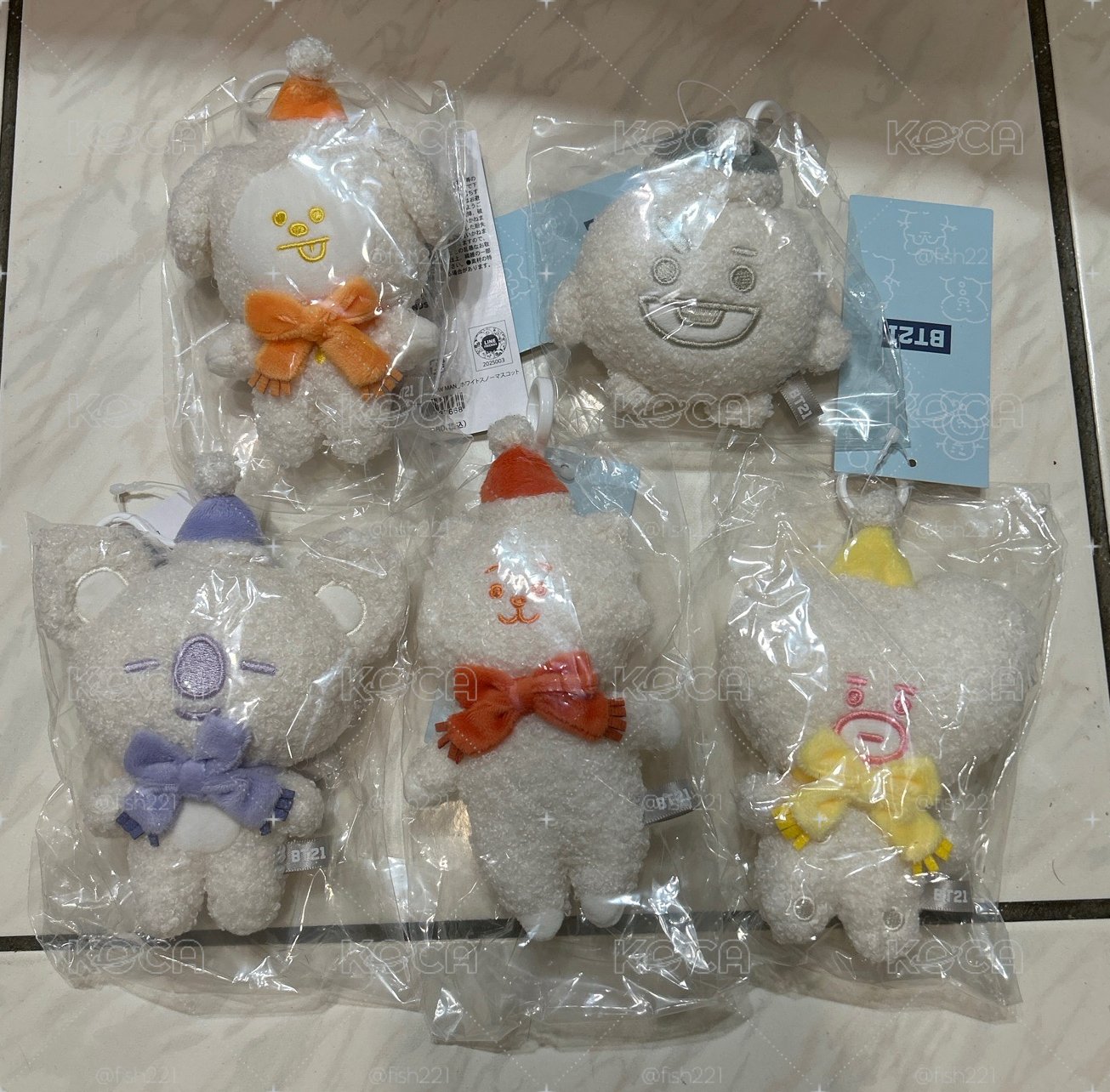 BT21 雪人系列 吊飾