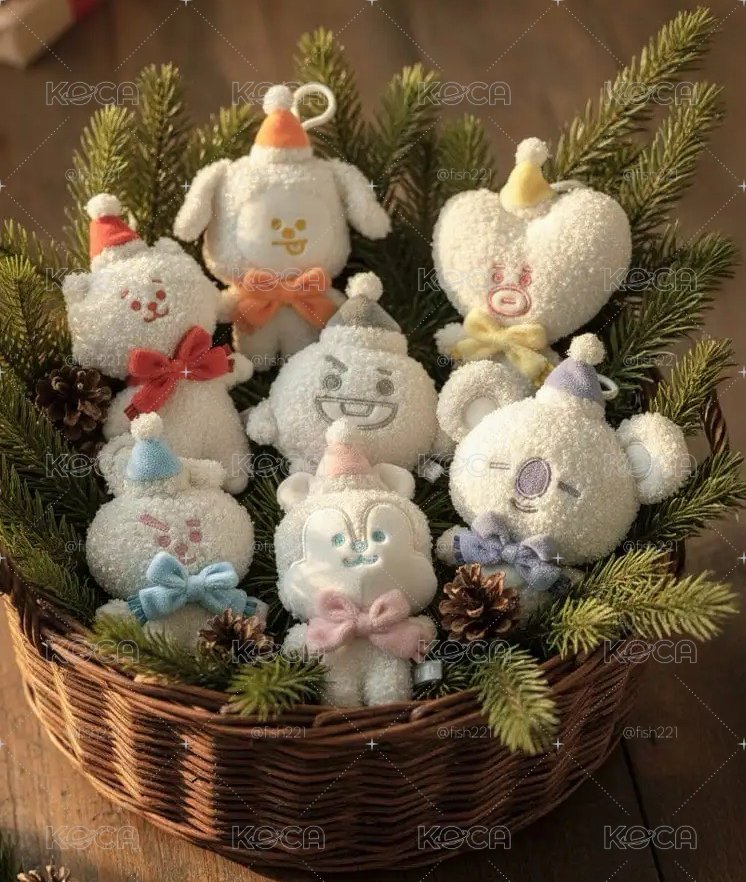 BT21 雪人系列 吊飾