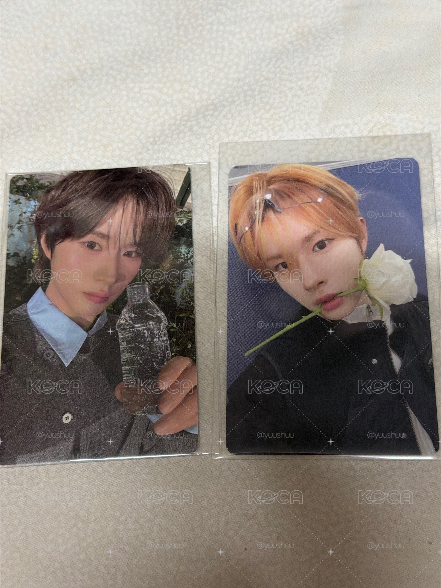 李炅潣 情人節喝水卡+咬花