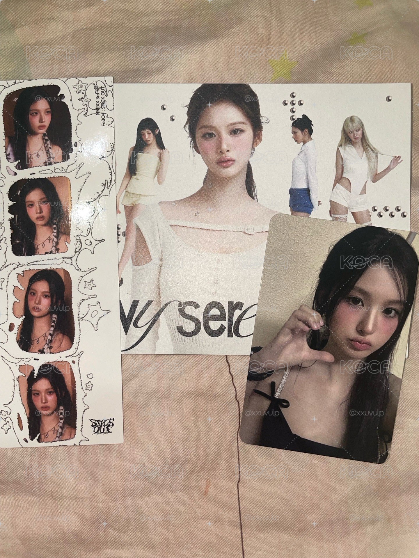 薛小盤紙片 小夜曲明信片/fe304:stick out小卡/書籤 sullyyoon