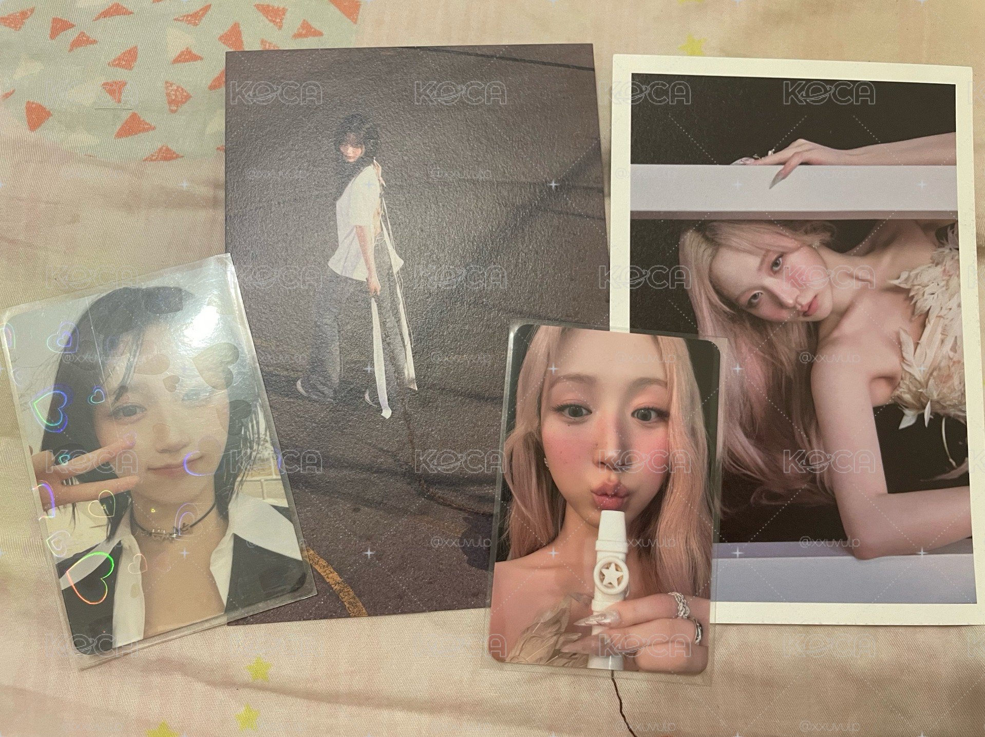 Haewon紙片盤 四氧化三鐵 小夜曲明信片豎笛小卡