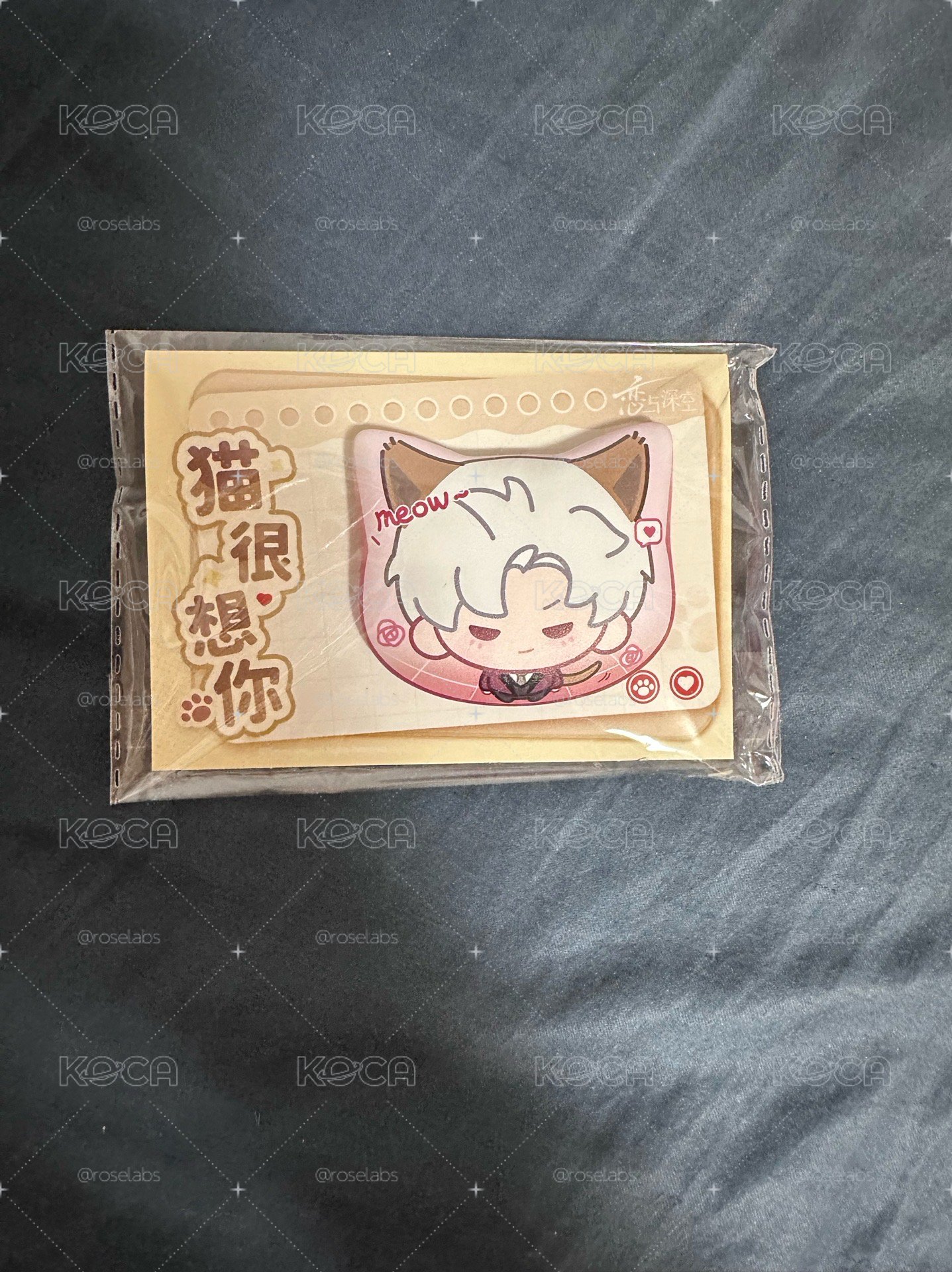 秦徹 貓很想你系列Q版馬口鐵徽章