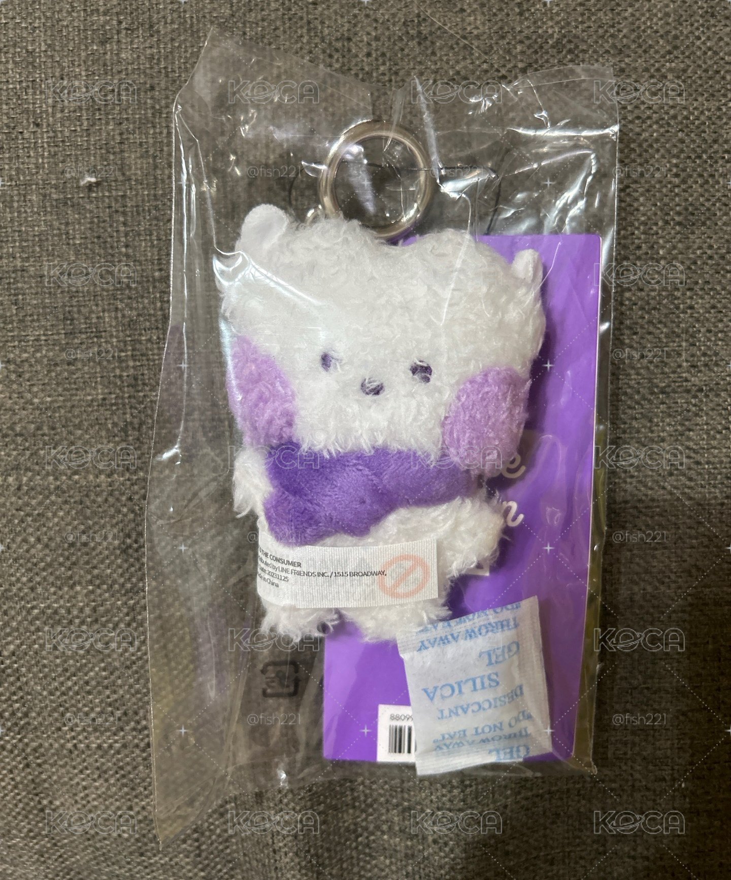 BT21 紫色心願 minini 吊飾