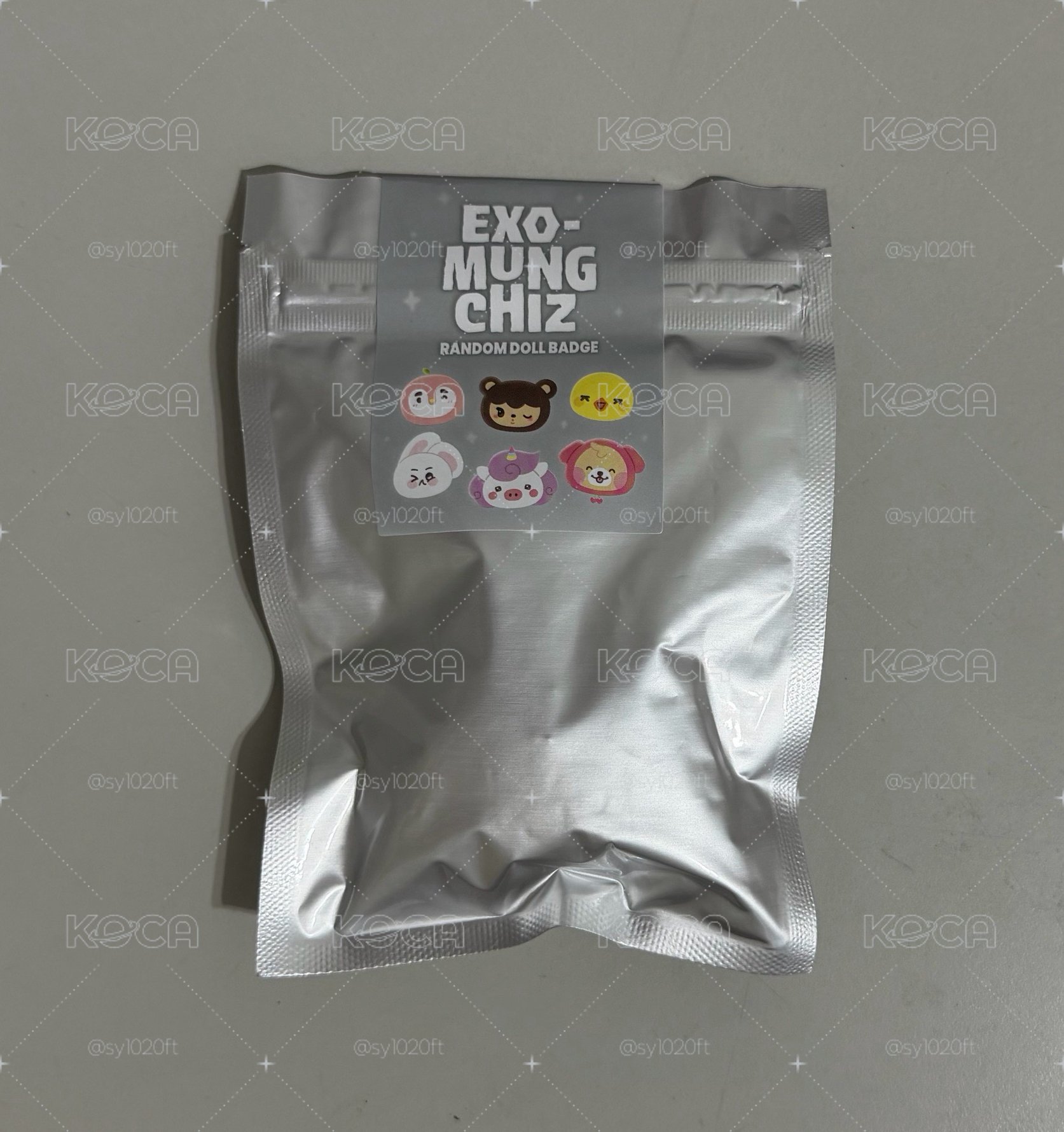 EXO隨機毛絨徽章