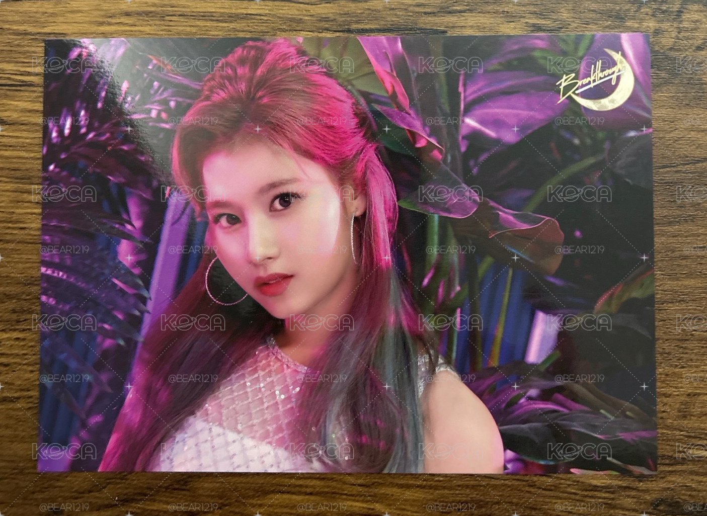 SANA💜Breakthrough 明信片 大卡