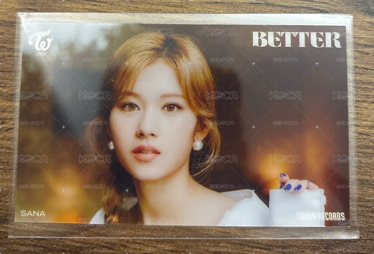 SANA💜BETTER 塔店 特典透卡