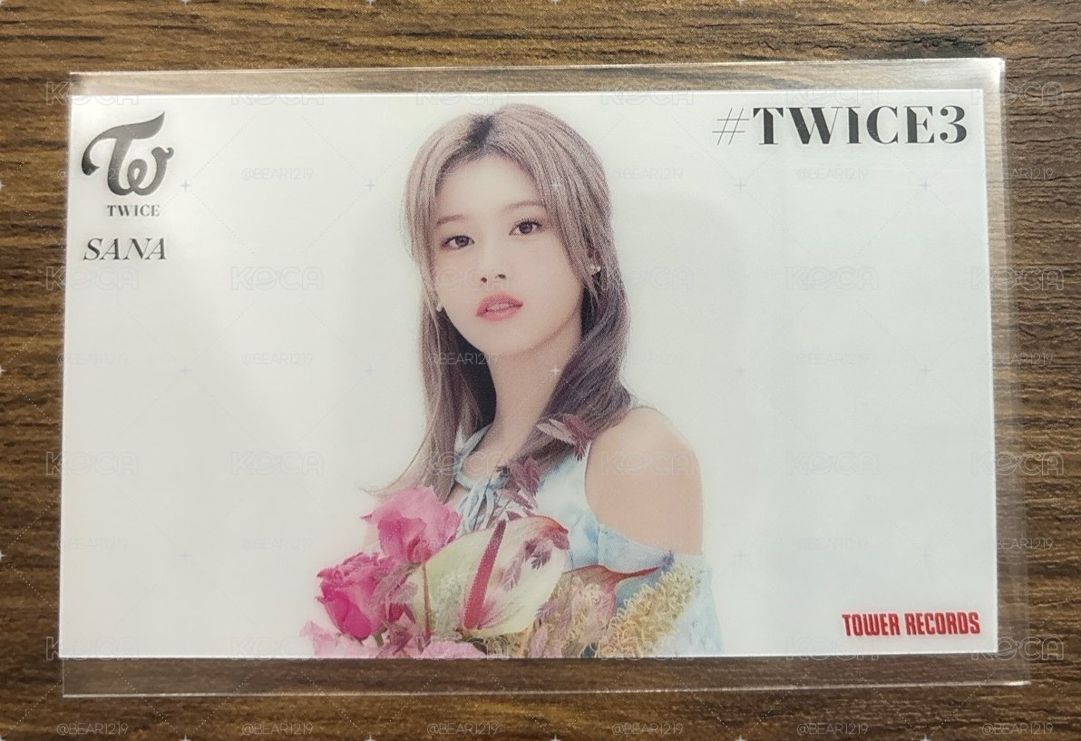SANA💜#TWICE3 塔店 特典透卡