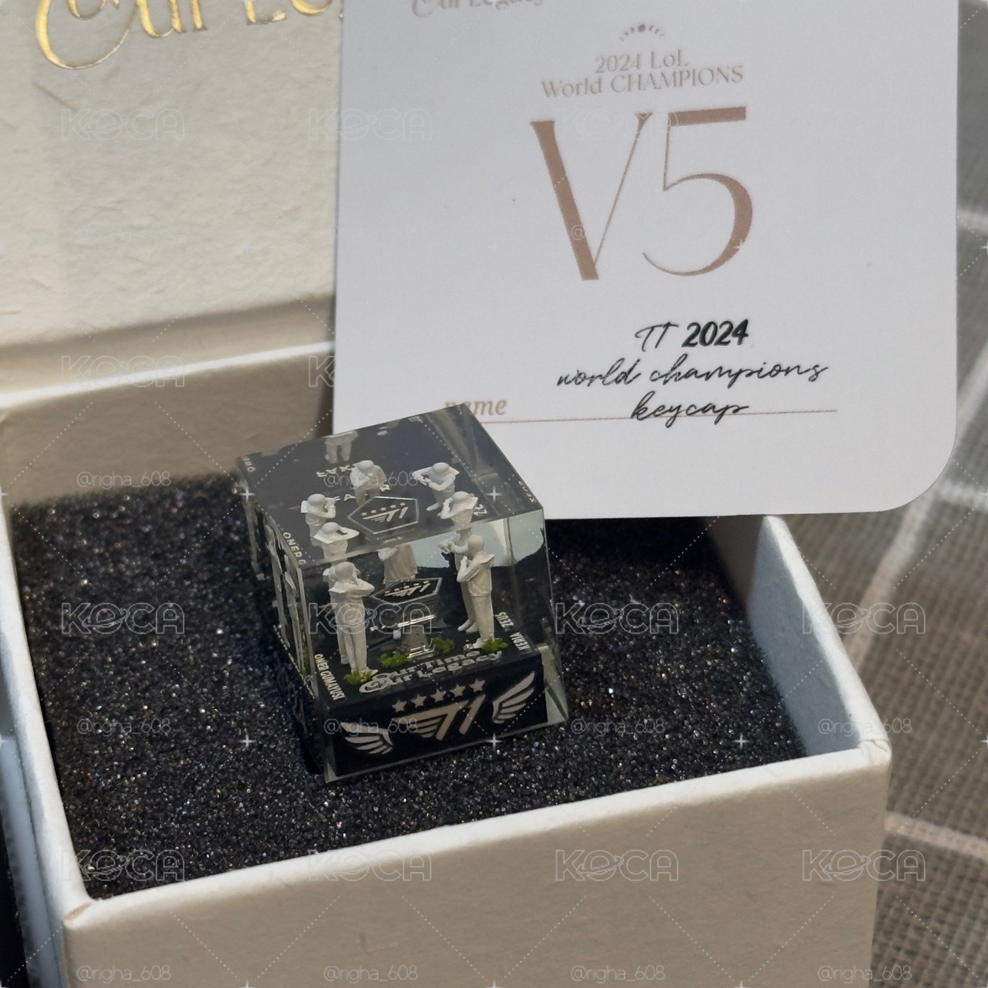 T1 2024 S14 冠軍鍵帽 黑+白