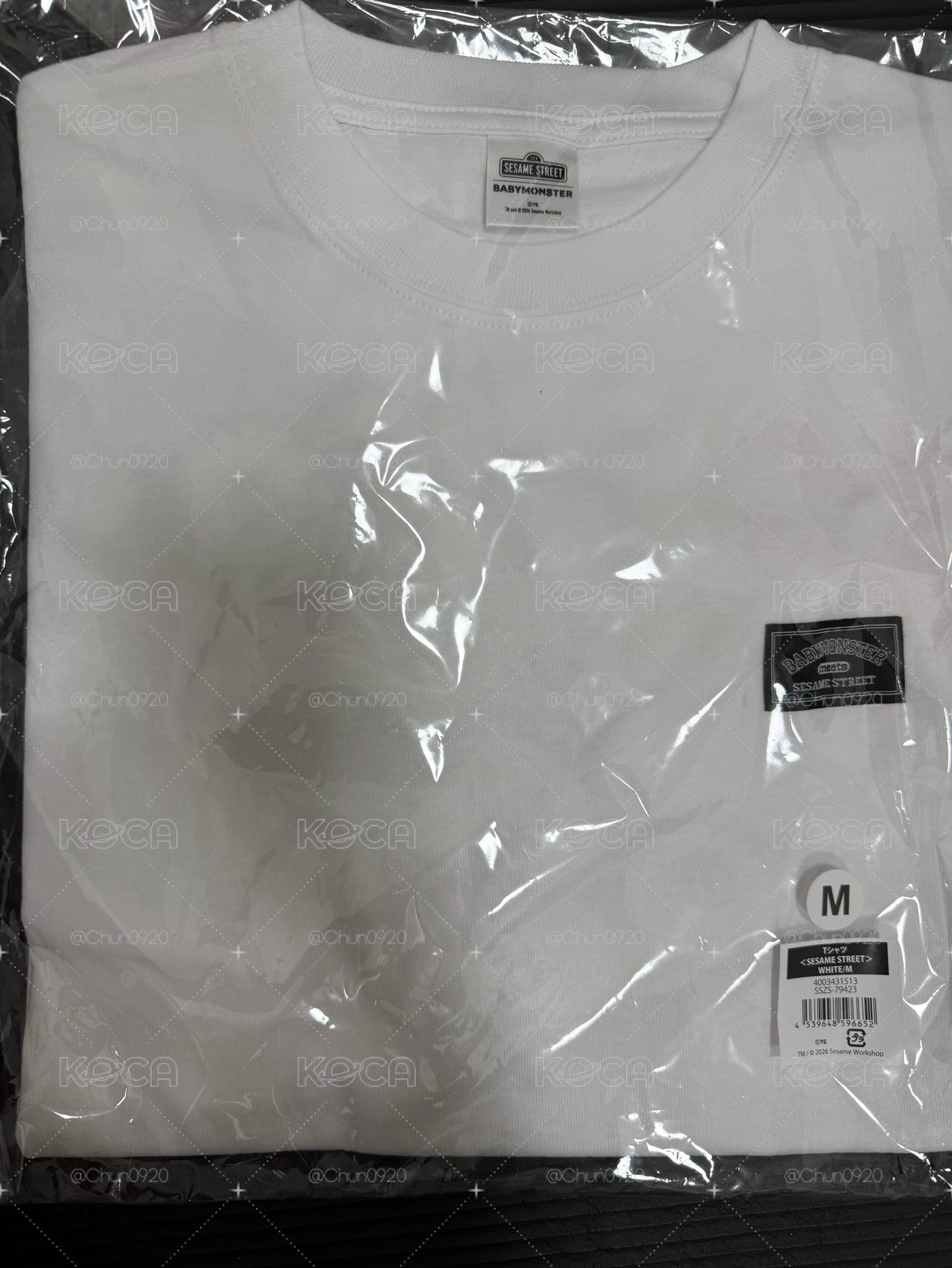 現貨 BABYMONSTER 芝麻街聯名 T恤 (白)
