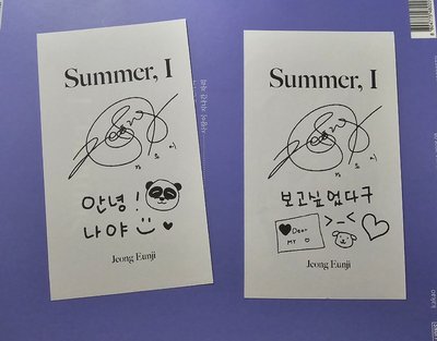 Apink 鄭恩地 Summer,I 特典卡