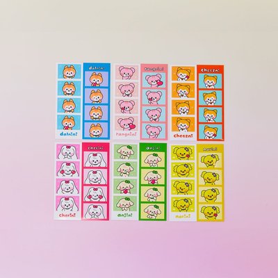 minive minini 四格貼紙 日本通路
