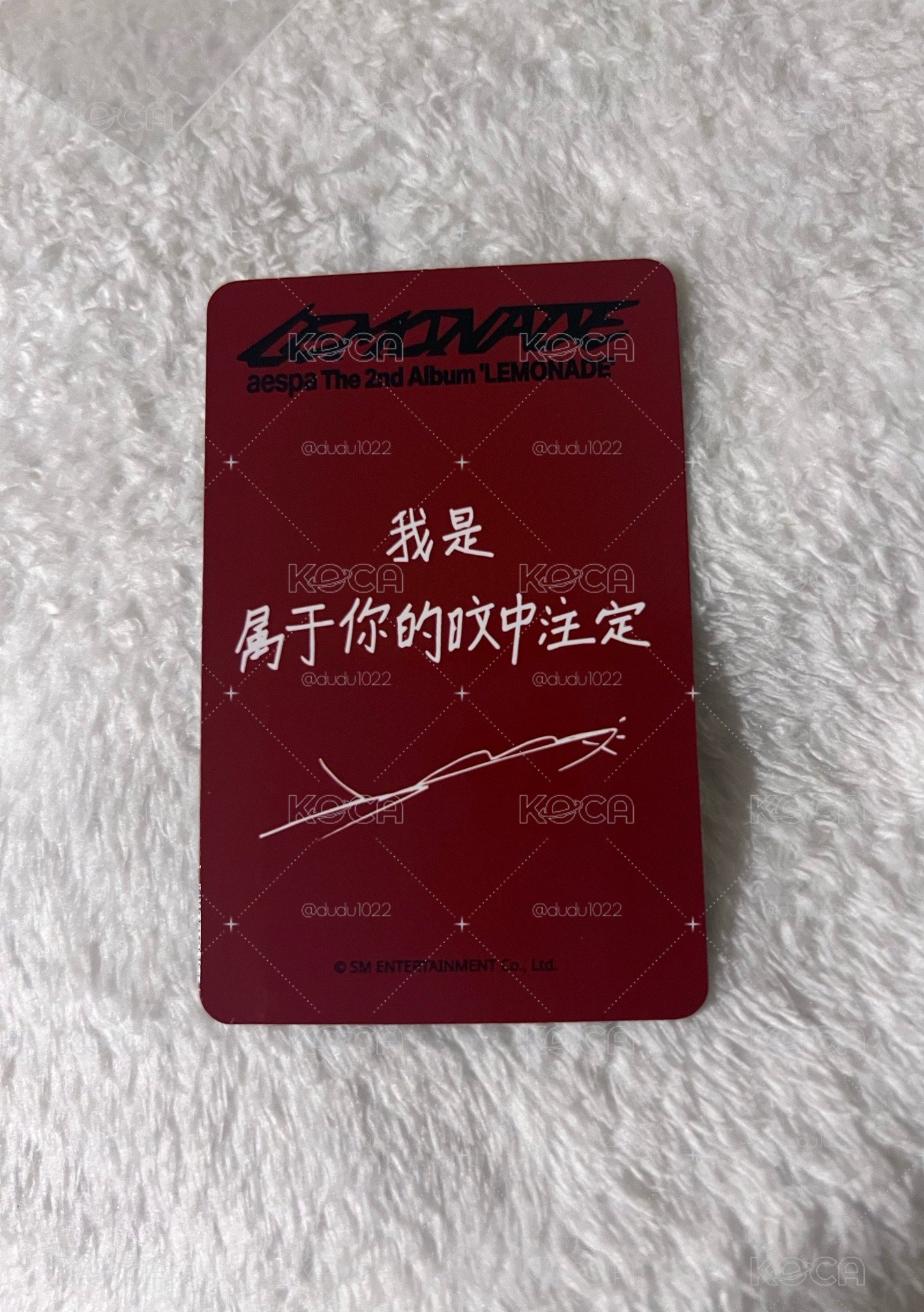LEMONADE 星河 特典卡冬