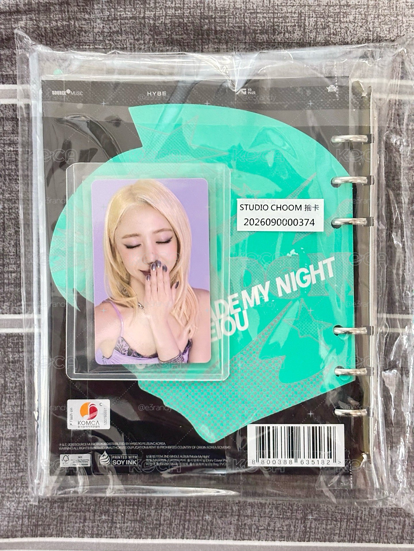 許允真 Huh Yunjin Made My Night CHEMICAL NIGHT專輯+wvs CHOOM 特典卡