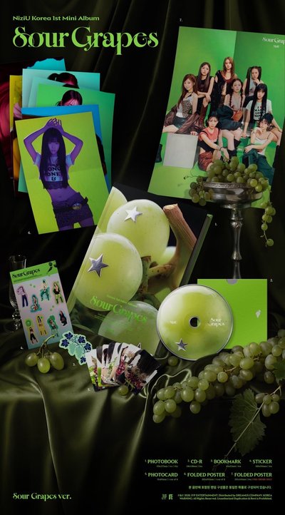 NiziU Korea 1st Mini Album "Sour Grapes" 純專輯【無特典】
